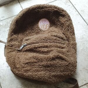 Pura Vida Tan Fleece Backpack